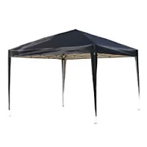 Image of OutSunny Gazebo Black, White 2550 x 3000 x 3000 mm