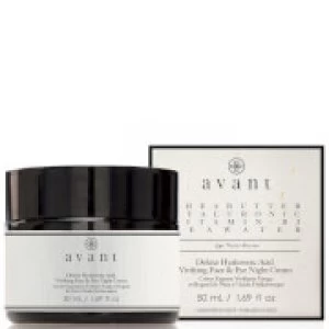 Image of Avant Skincare Deluxe Hyaluronic Acid Vivifying Face and Eye Night Cream 50ml