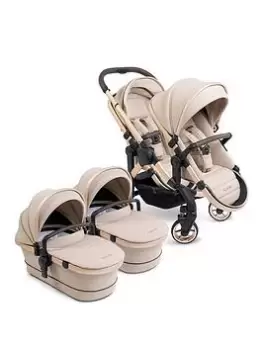 Image of Icandy Peach 7 Twin Pushchair - Biscotti On Blonde