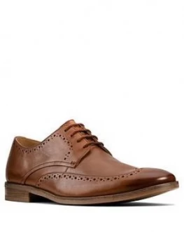 Image of Clarks Stanford Limit Lace Up Shoes - Tan
