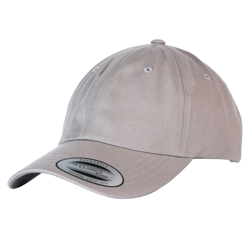 Image of Yupoong Mens Flexfit 6-panel Baseball Cap With Buckle Pack of 2 in Grey Grey Male One Size