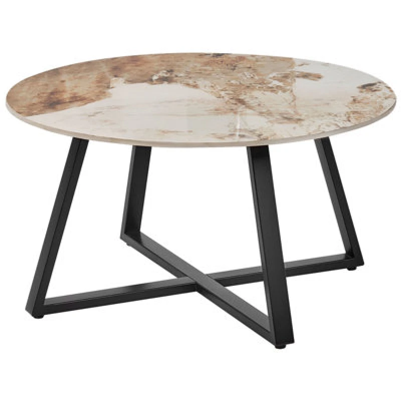 Image of Beliani Coffee Table Ivins Ceramic White Marble