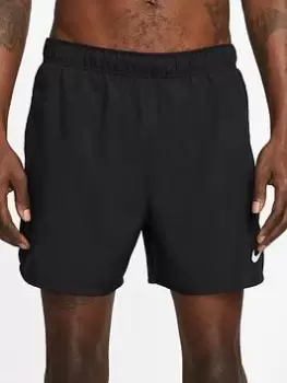 Image of Nike Run Challenger Dri Fit 5" Brief Lined Short - Black, Size S, Men