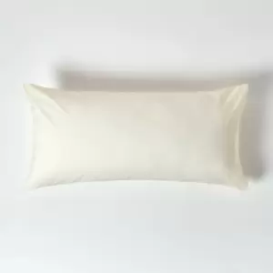 Image of Cream Egyptian Cotton Housewife Pillowcase 200 Thread Count , King - Cream - Cream - Homescapes