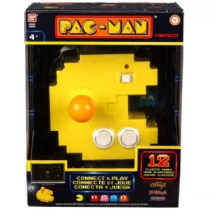 Image of Pac-Man Connect and Play Console-12 Built in Retro Arcade Games