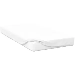 Image of Belledorm Jersey Cotton Deep Fitted Sheet (Crib) (White) - White