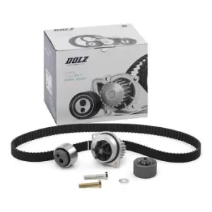 Image of DOLZ Water Pump + Timing Belt Kit PEUGEOT,CITROEN,NISSAN KD010