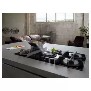 Image of Elica NikolaTesla Flame 88cm Gas Venting Hob Recirculation Only - Black