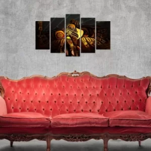 Image of 5NTVMDF-1 Multicolor Decorative MDF Painting (5 Pieces)