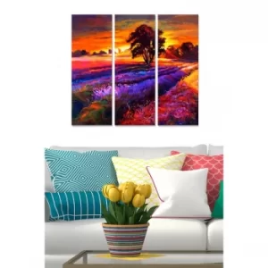 Image of MDF3549214 Multicolor Decorative MDF Painting (3 Pieces)
