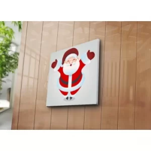 Image of 4545YYC-005 Multicolor Decorative Canvas Painting Happy Santa