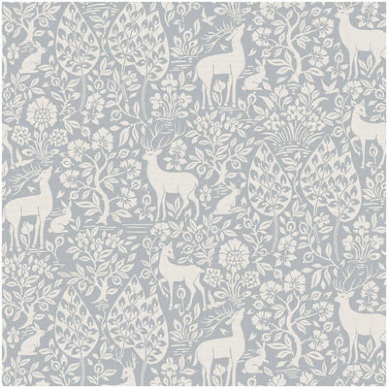 Image of Holden Decor Deer Woods Blue Wallpaper, Blue 14163