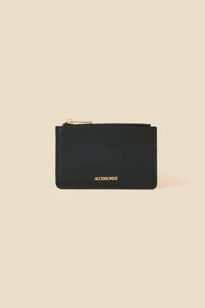 Image of Accessorize Zip Card Holder Black