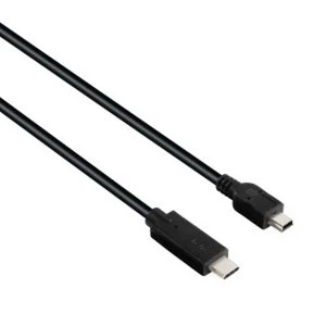 Image of Hama Cable USB-C, USB 2.0, USB-C Male - Mini USB Male, 480Mbps, 0.75m