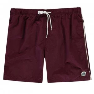 Image of D555 Yarrow Swim Shorts Mens - Burgundy