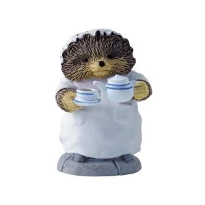 Image of Mrs Tiggy-Winkle Pouring Tea Figurine