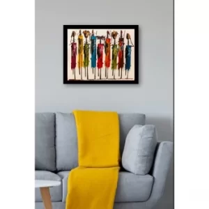 Image of SC0900 Multicolor Decorative Framed MDF Painting