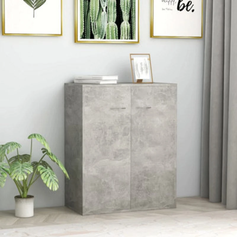 Image of VIDAXL Sideboard Concrete Grey 60x30x75cm Engineered Wood vidaXL 8719883786643
