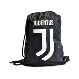 Image of Juventus FC Draw String Sports/Gym Bag (One Size) (Black)