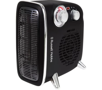 Image of Russell Hobbs Retro RHRETHFH1001B Hot & Cool Fan Heater - Black