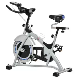 Image of Homcom Cycling Exercise Bike Lcd Monitor 15Kg Flywheel Adjustable Seat & Handle