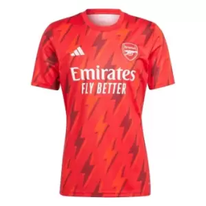 Image of adidas Arsenal Pre Match Shirt 2023 2024 Adults - Red