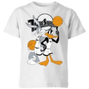 Image of Space Jam Bugs And Daffy Tune Squad Kids T-Shirt - White - 3-4 Years