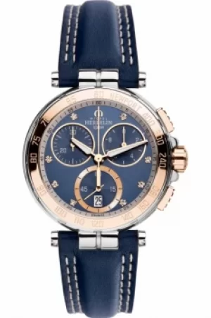 Image of Ladies Michel Herbelin Newport Chronograph Watch 33656/TR55BL