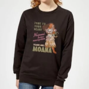 Image of Moana Natural Born Navigator Womens Sweatshirt - Black - M