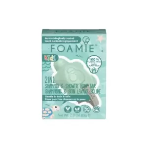 Image of Foamie 2in1 Shampoo & Shower Body Bar For Kids Turtely Cool 80 g