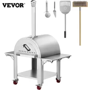 Image of Outdoor Pizza Oven Wood Fired Pizza Oven Movable Stainless Steel 32' - Vevor