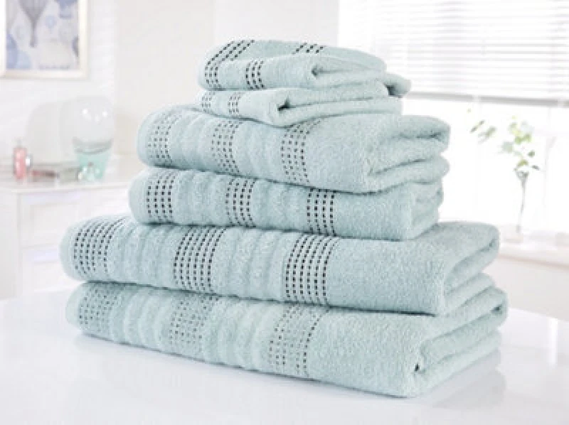 Image of Rapport Home Spa Pure Cotton Face Towel Duck Egg