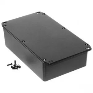 Image of Hammond 1590DFLBK Diecast Enclosure Flanged Lid Black (187.5 x 119...
