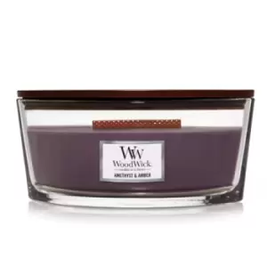 Image of Woodwick Amethyst & Amber Scented Candle