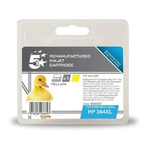 Image of 5 Star Office HP 364XL Yellow Ink Cartridge