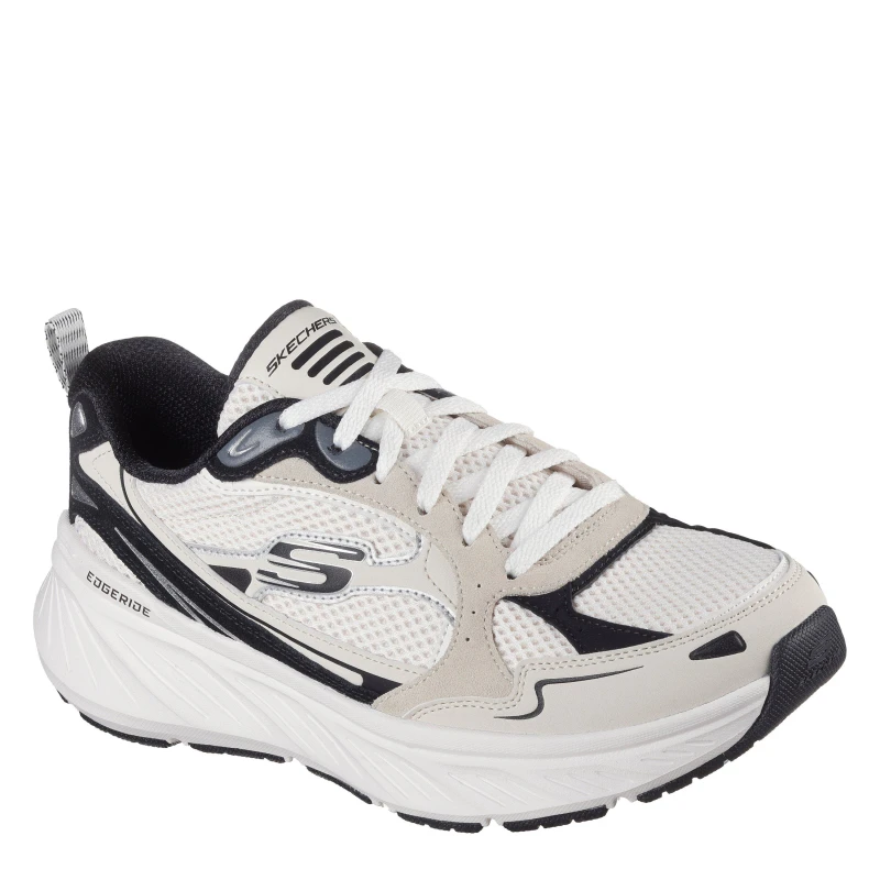 Image of Skechers Womens Edgeride Casual Low-Top Trainers Natural/Black female 4 (37)