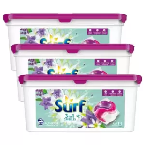 Image of Surf 3 in 1 Herbal Extracts Laundry Washing Capsules 32 Washes