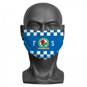 Image of Personalised Blackburn Rovers FC Initials Adult Face Mask