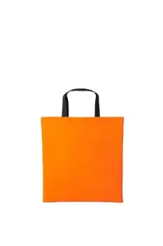 Image of Varsity Cotton Shopper Short Handle Tote