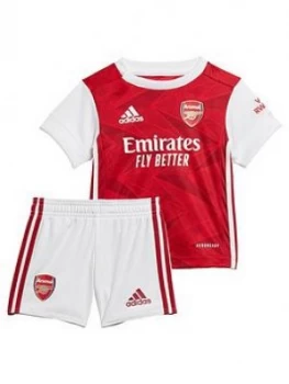 Image of Adidas Arsenal 2020/21 Home Baby Mini Kit - Red