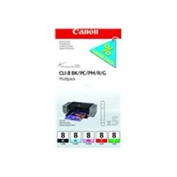 Image of Canon CLI8 Black and Tri Colour Ink Cartridge
