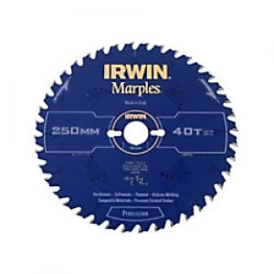 Image of IRWIN Table and Mitre Circular Saw Blade 250 x 30 mm x 40T