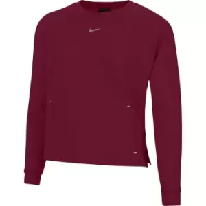 Image of Nike Luxury Fleece Crew Sweatshirt Ladies - Red