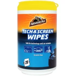 Image of Armor All 20x Tech & Screen Wipes (Pack Of 6)