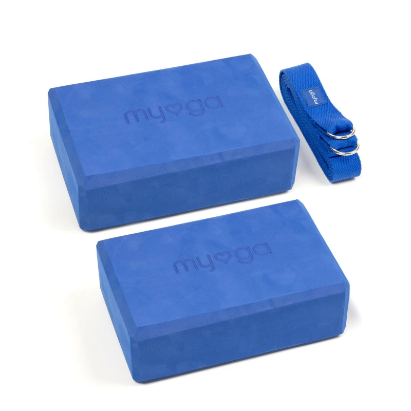 Image of Myga Pair of Blocks & Strap Royal Blue unisex one size