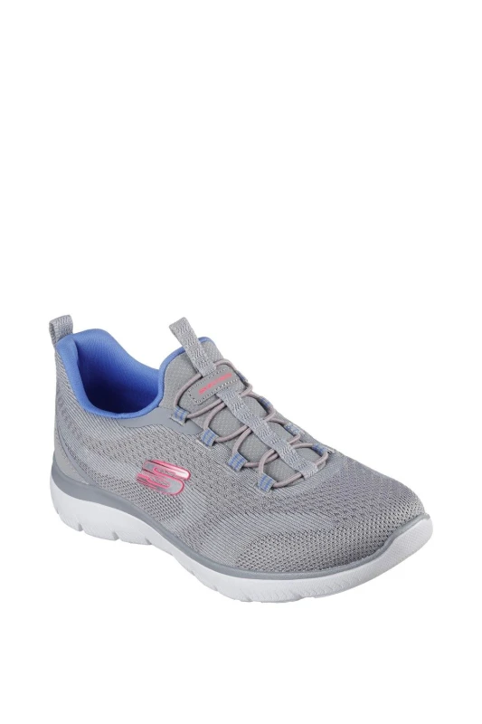 Image of Skechers Womens Summits New Nature Memory Foam Trainers UK Size 8 (EU 41) Grey Multi SKE2325-GYMT-8