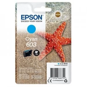 Image of Epson Starfish 603 Cyan Ink Cartridge