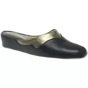 Image of Relax Slippers Messina Ladies Slipper womens Slippers in Blue. Sizes available:2,3,4,5,6,7,8