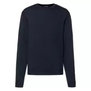 Image of Russell Mens Cotton Acrylic Crew Neck Sweater (XS) (French Navy)