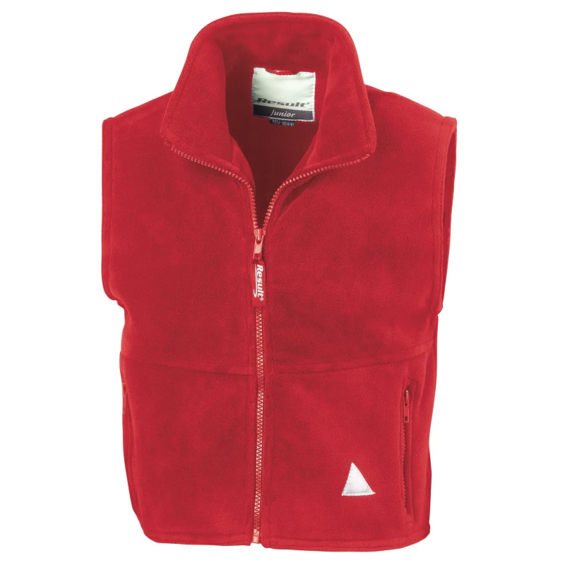 Image of Result Anti-Pill Polar-Therm Fleece Bodywarmer Gilet in Red Size: XS Red Unisex XS